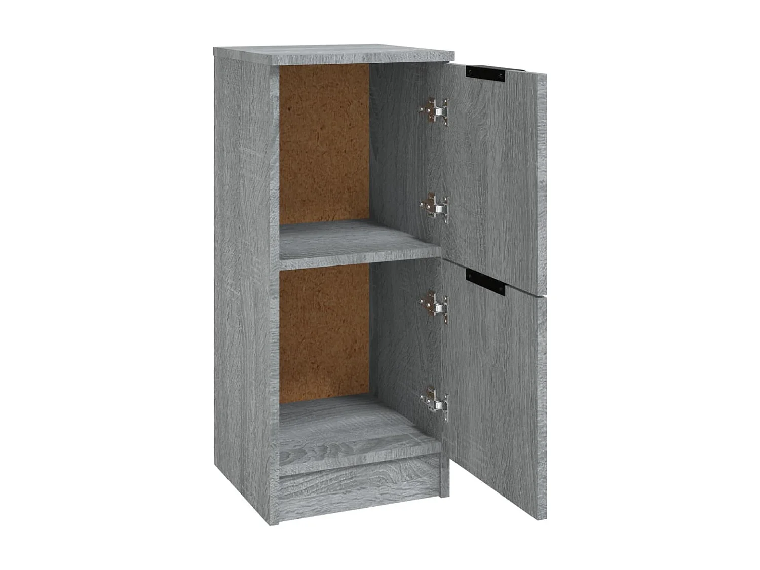 Aparador buffet cómoda armario mueble organizador cocina salón salón juego de 2 sonoma 30 x 30 x 70 cm madera contrachapada gris 02_0036943