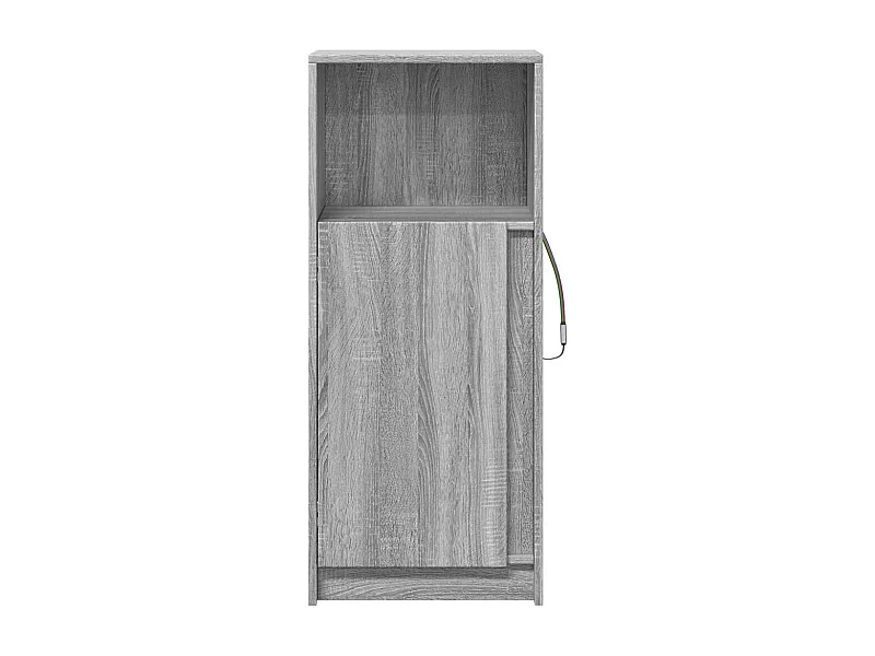 Aparador cômoda armário armário organizador cozinha sala sala com Sonoma LED 42,5 x 34 x 100 cm madeira trabalhada cinza 02_0029819