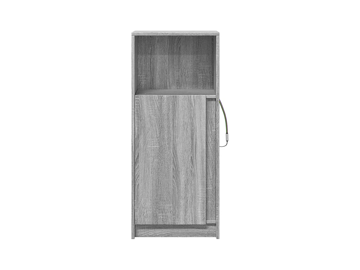 Aparador cômoda armário armário organizador cozinha sala sala com Sonoma LED 42,5 x 34 x 100 cm madeira trabalhada cinza 02_0029819