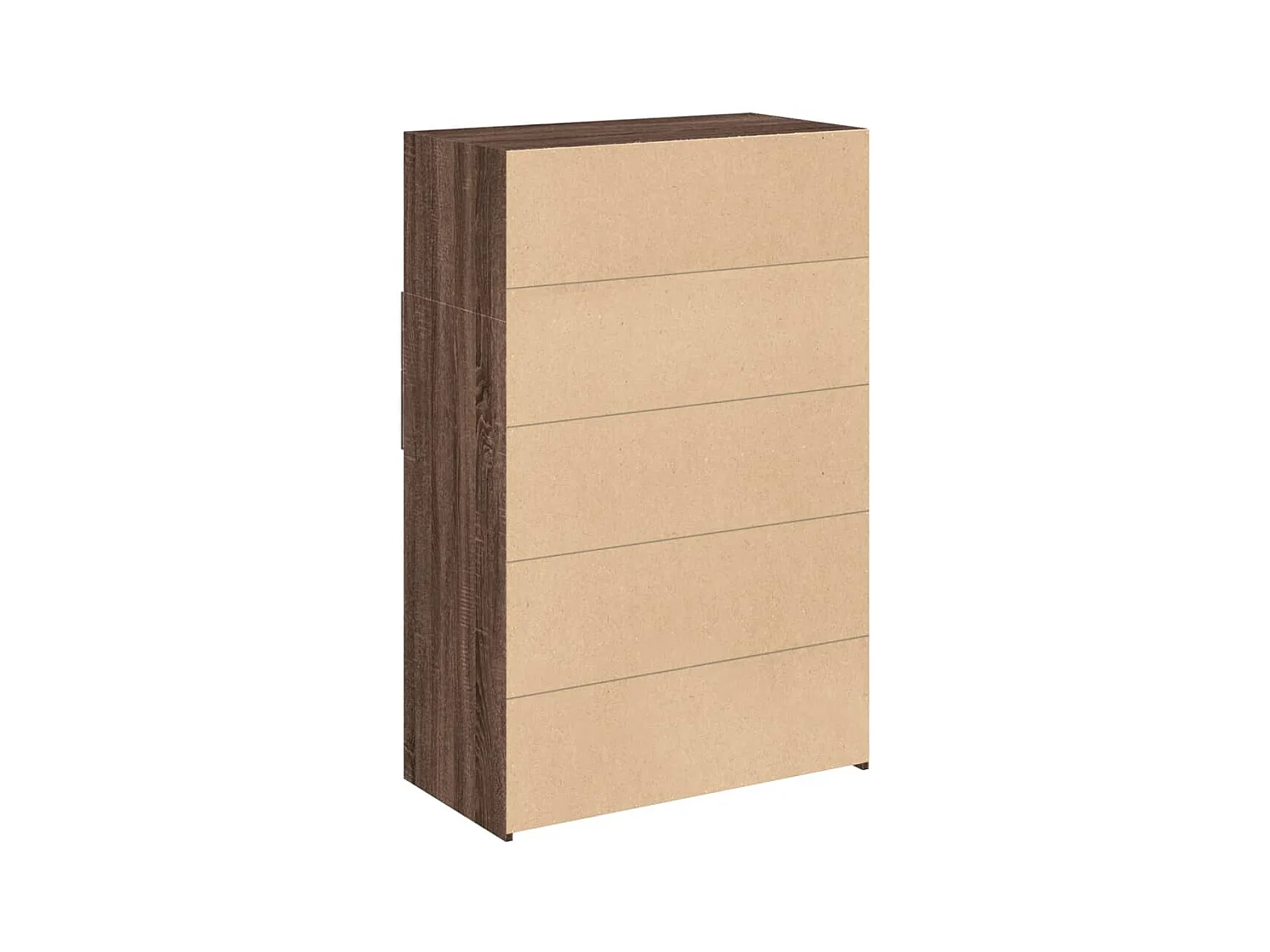 Aparador cómoda cómoda armario mueble organizador cocina salón salón alto 80 x 42,5 x 124 cm madera contrachapada marrón 02_0033929