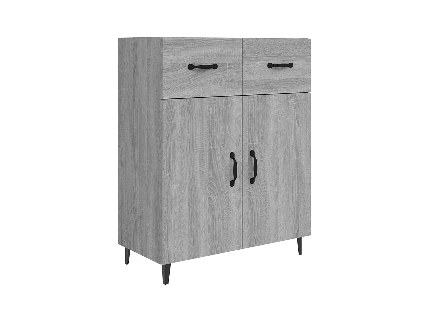 Buffet aparador cômoda armário unidade de armazenamento organizador cozinha sala salonsonoma 69,5 x 34 x 90 cm madeira trabalhada cinza 02_0036451