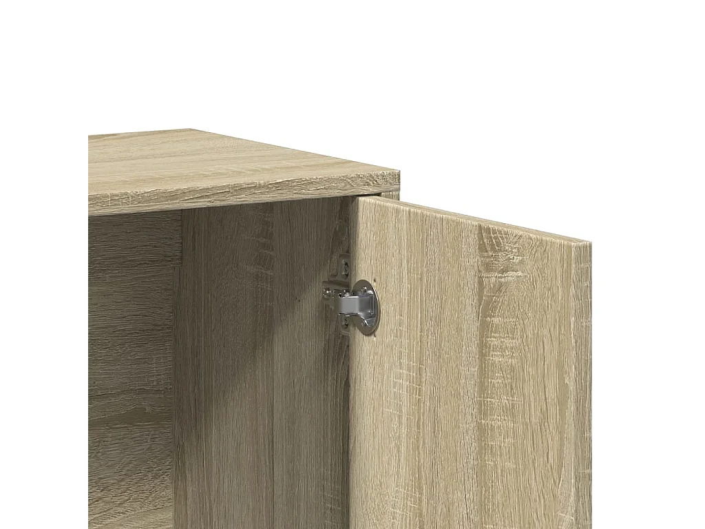 Credenza buffet cassettiera mobile contenitore organizer cucina soggiorno soggiorni set da 2 sonoma 60 x 31 x 70 cm derivati ​​del legno marrone 02_0036814