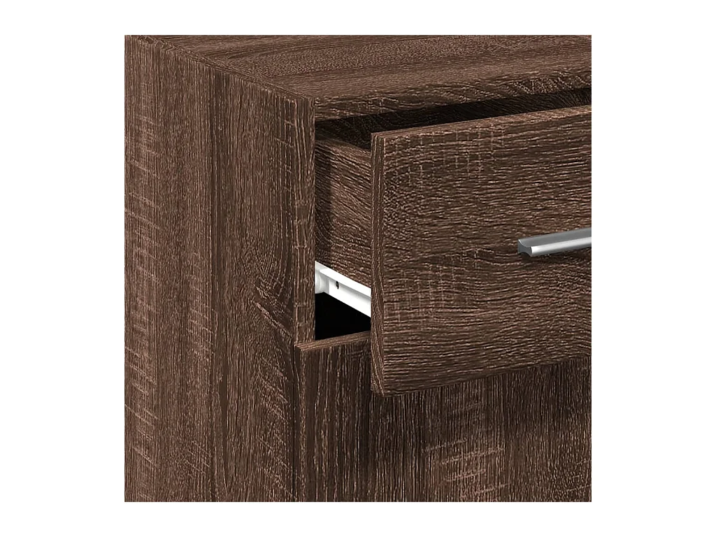 Aparador buffet cómoda armario unidad de almacenamiento organizador cocina salón salón 30 x 42,5 x 93 cm madera contrachapada marrón 02_0031184