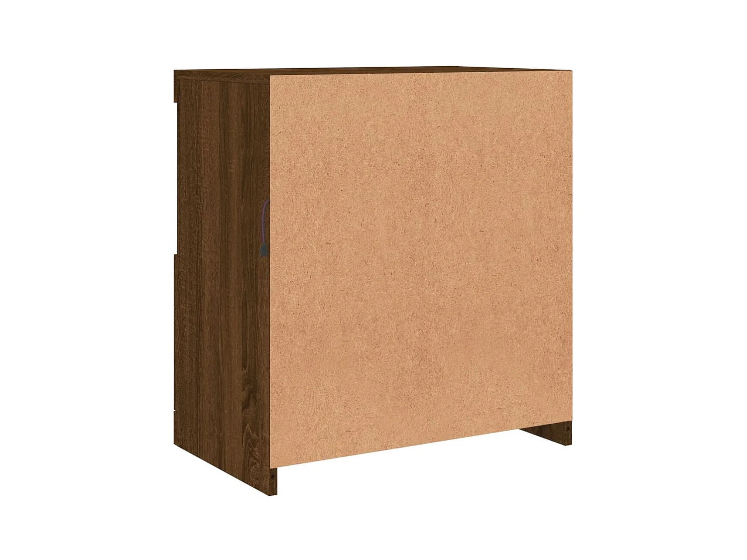 Aparador cômoda armário armário organizador cozinha sala sala com luzes LED 60,5 x 37 x 67 cm marrom 02_0029927