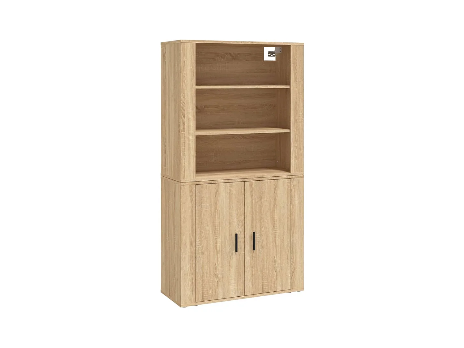 Buffet aparador cómoda armario mueble organizador cocina salón salón alto sonoma madera contrachapada marrón 02_0034213
