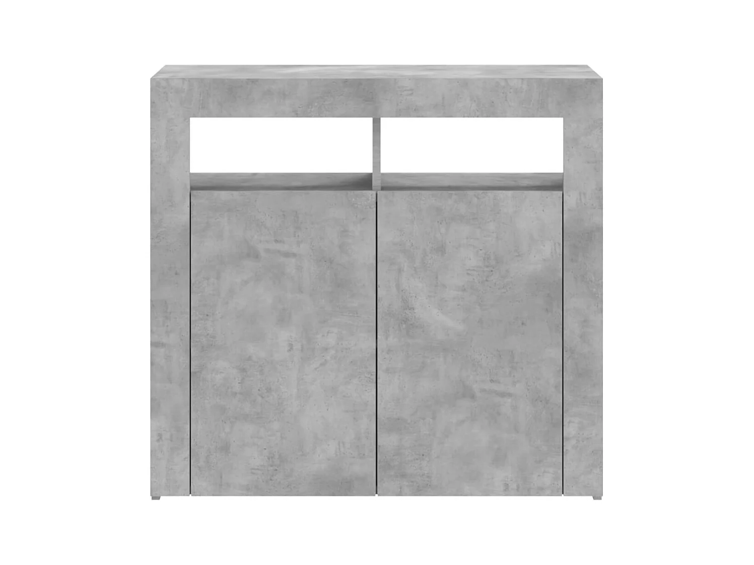 Buffet aparador cômoda armário organizador cozinha sala sala com luzes LED 80 x 35 x 75 cm cinza 02_0030006