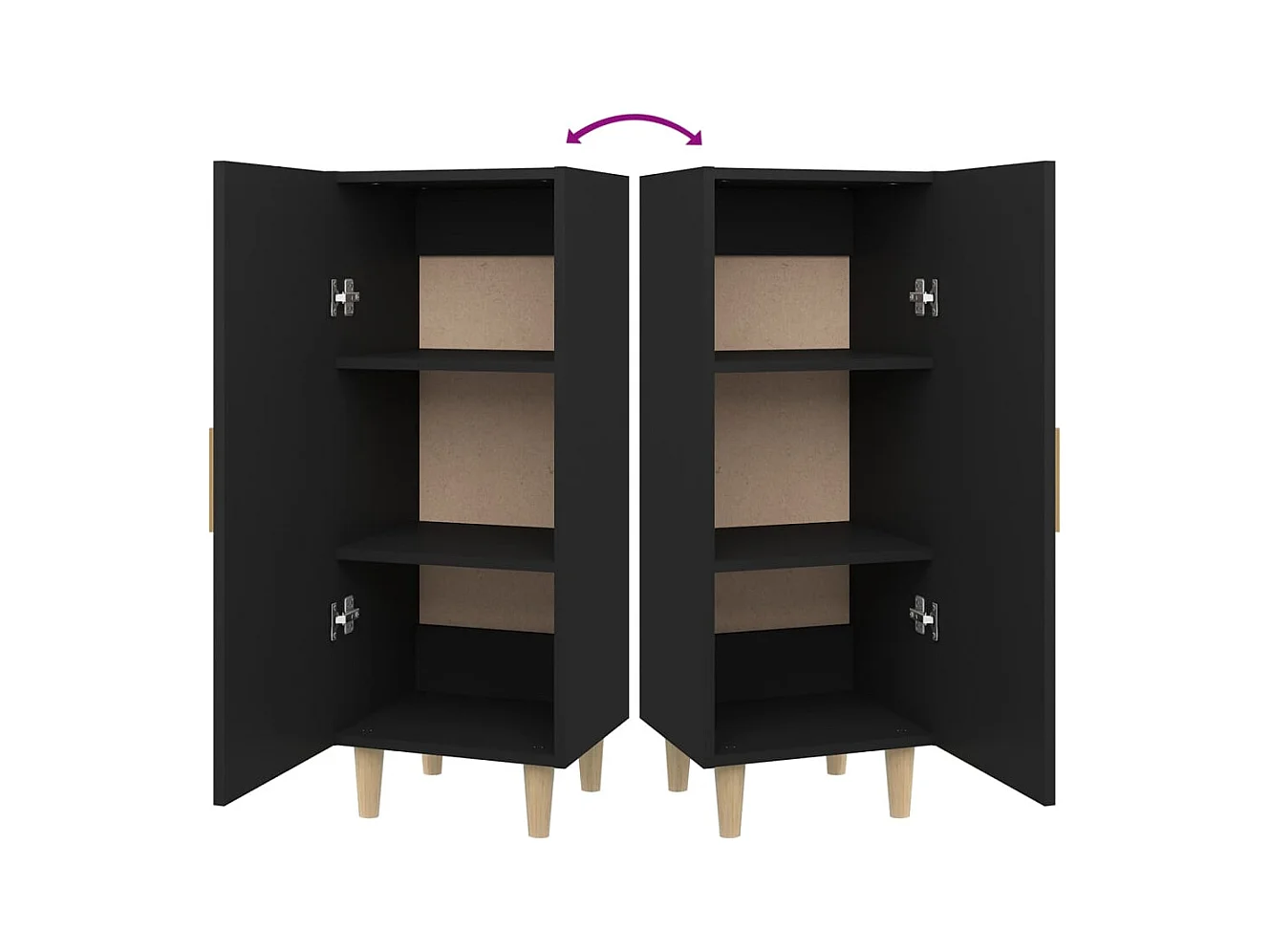 bahut commode armoire bois marron 34.5 x 34 x 90 cm 02_0035889