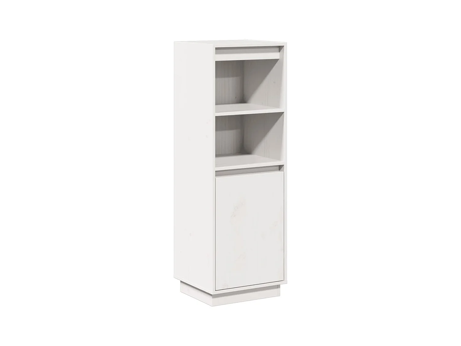 Aparador buffet cómoda armario mueble organizador cocina salón salón alto 37 x 34 x 110 cm madera maciza de pino blanco 02_0032441
