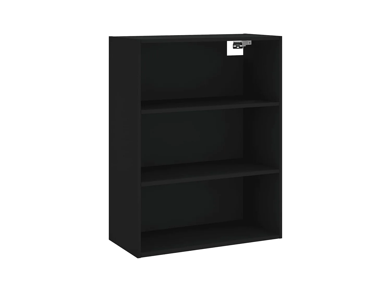 Aparador buffet cómoda armario mueble organizador cocina salón salón alto 69,5 x 34 x 180 cm madera contrachapada negra 02_0035005