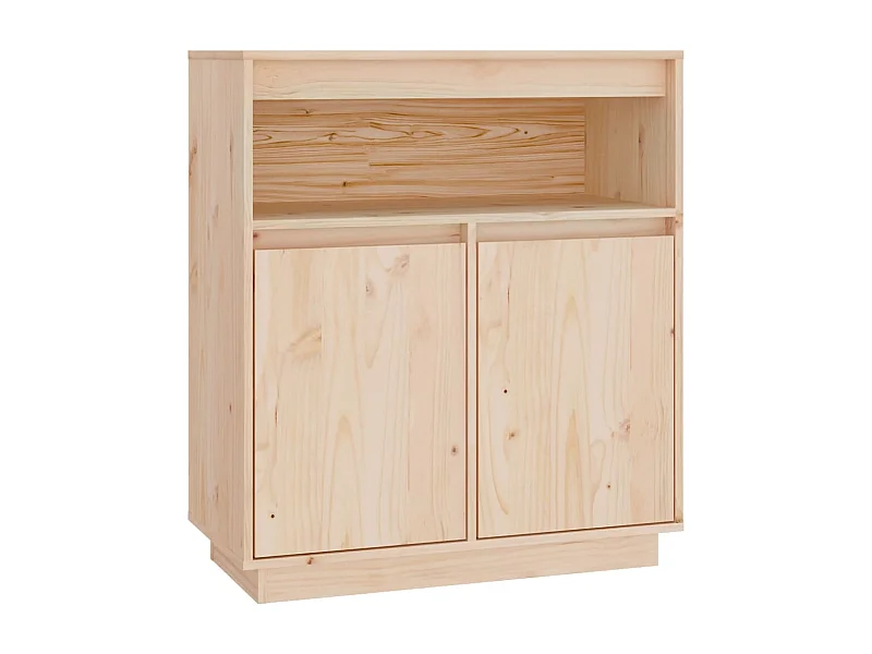 Buffet aparador cômoda armário unidade de armazenamento organizador cozinha sala sala 70 x 34 x 80 cm madeira maciça de pinho marrom 02_0029640