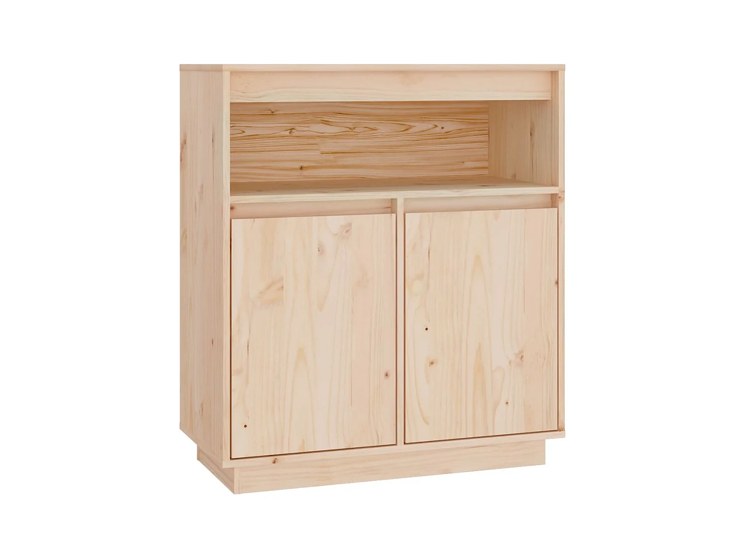 Credenza buffet cassettiera mobile contenitore organizer cucina soggiorno soggiorno 70 x 34 x 80 cm legno di pino massiccio marrone 02_0029640