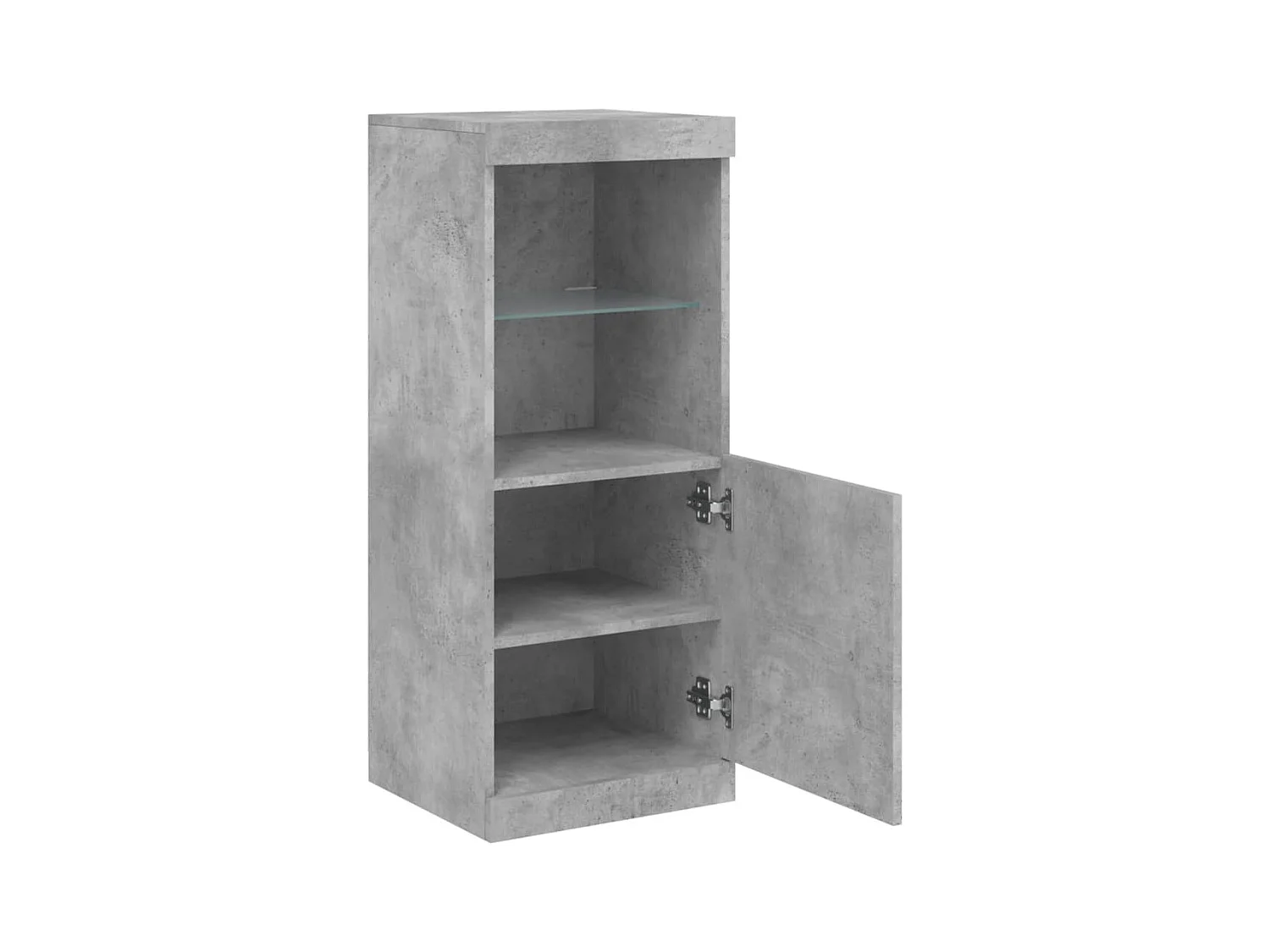 Credenza cassettiera cassettiera mobile contenitore organizer cucina soggiorno soggiorno con luci a LED 41 x 37 x 100 cm grigio 02_0029996