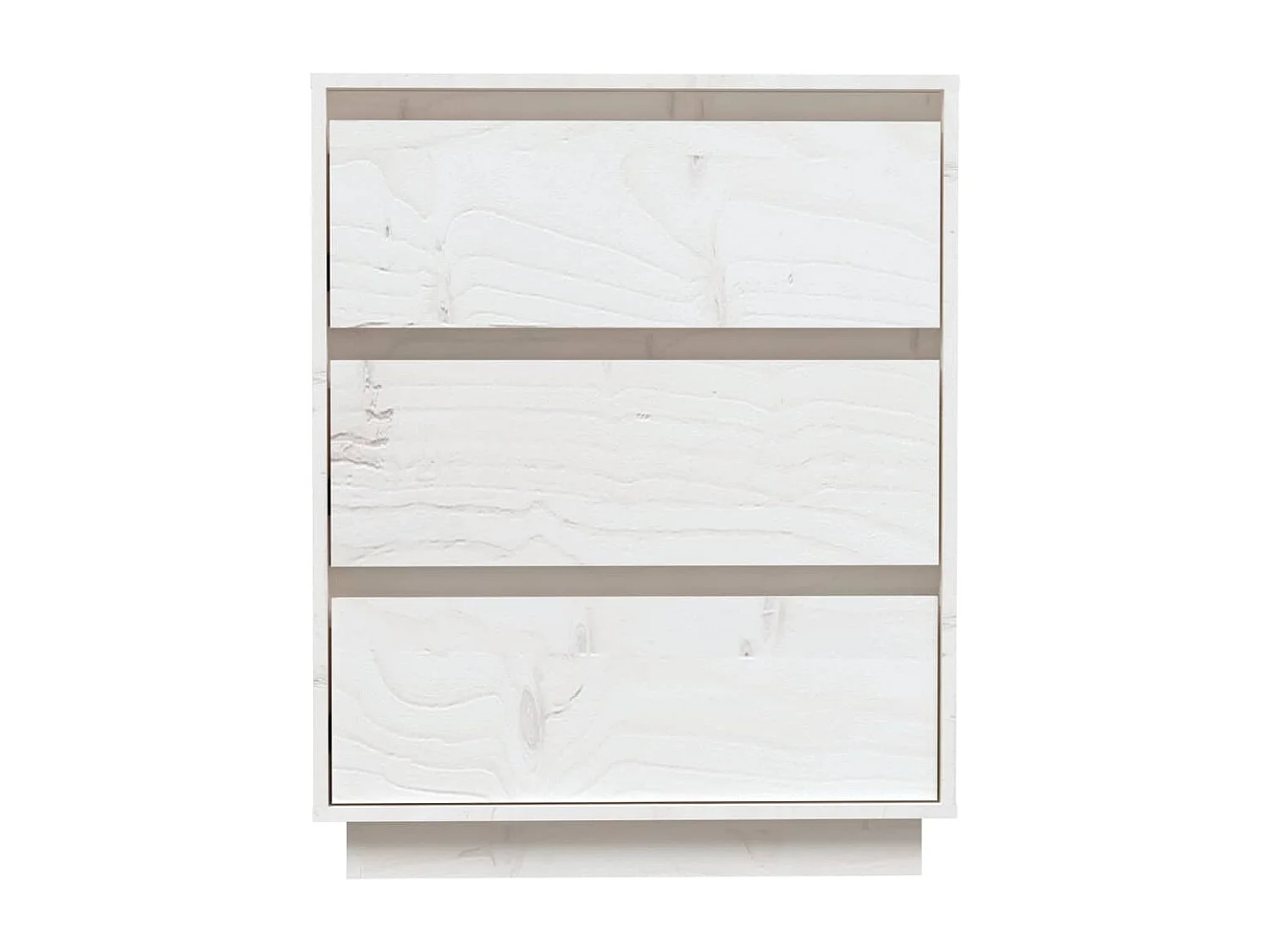 Aparador buffet cómoda armario unidad de almacenamiento organizador cocina salón salón 60 x 34 x 75 cm madera maciza de pino blanco 02_0030349