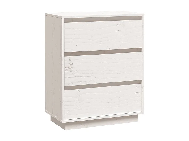 Buffet aparador cômoda armário organizador unidade cozinha sala sala 60 x 34 x 75 cm madeira maciça de pinho branco 02_0030349
