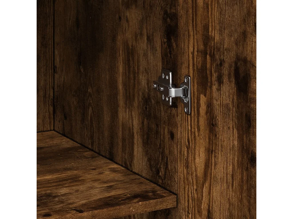 Aparador buffet cómoda mueble mueble de almacenaje organizador cocina salón salón alto 70 x 42,5 x 185 cm madera contrachapada marrón 02_0033559