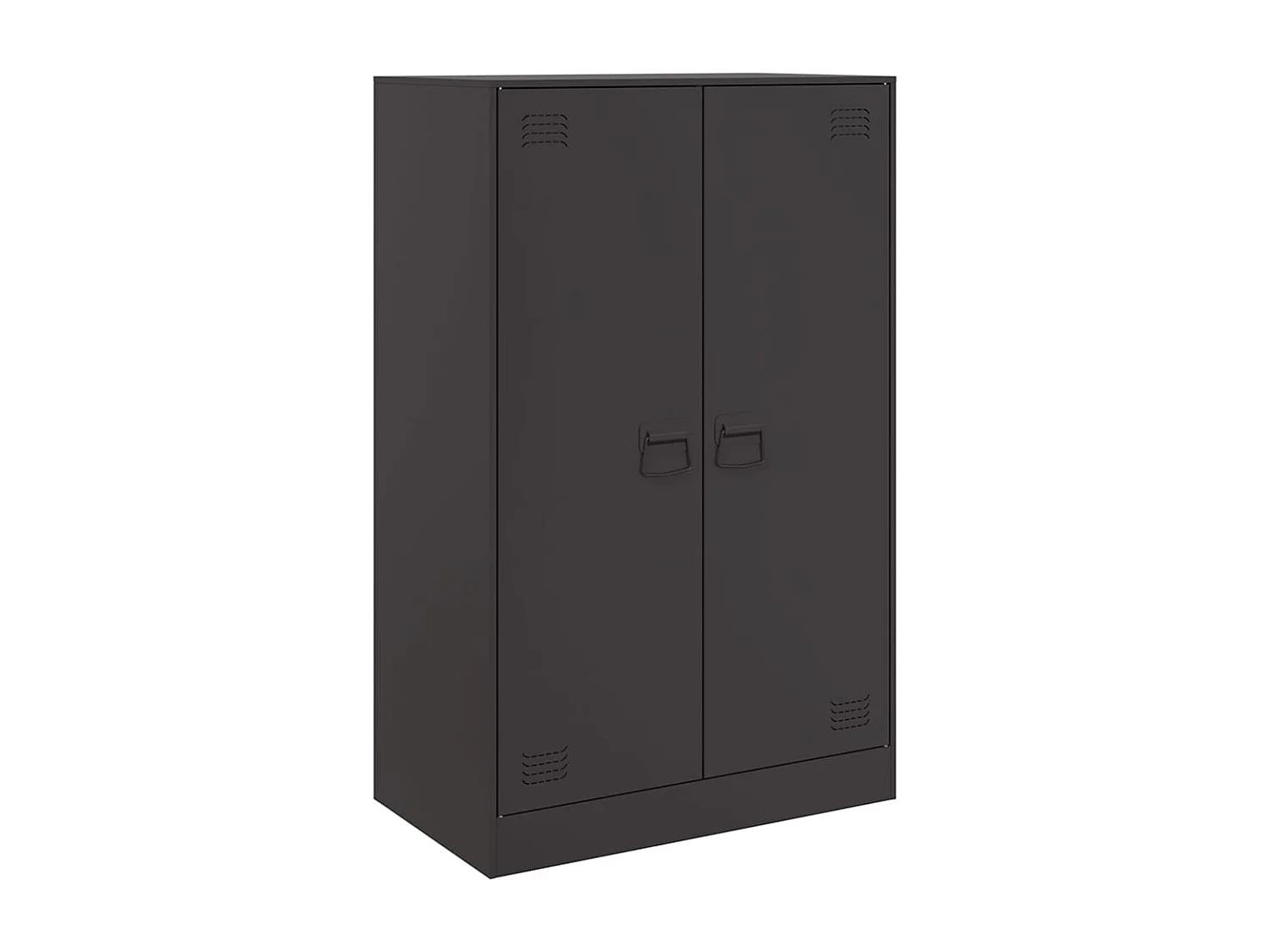 Aparador Buffet cômoda armário organizador cozinha sala sala 67 x 39 x 107 cm aço preto 02_0036011