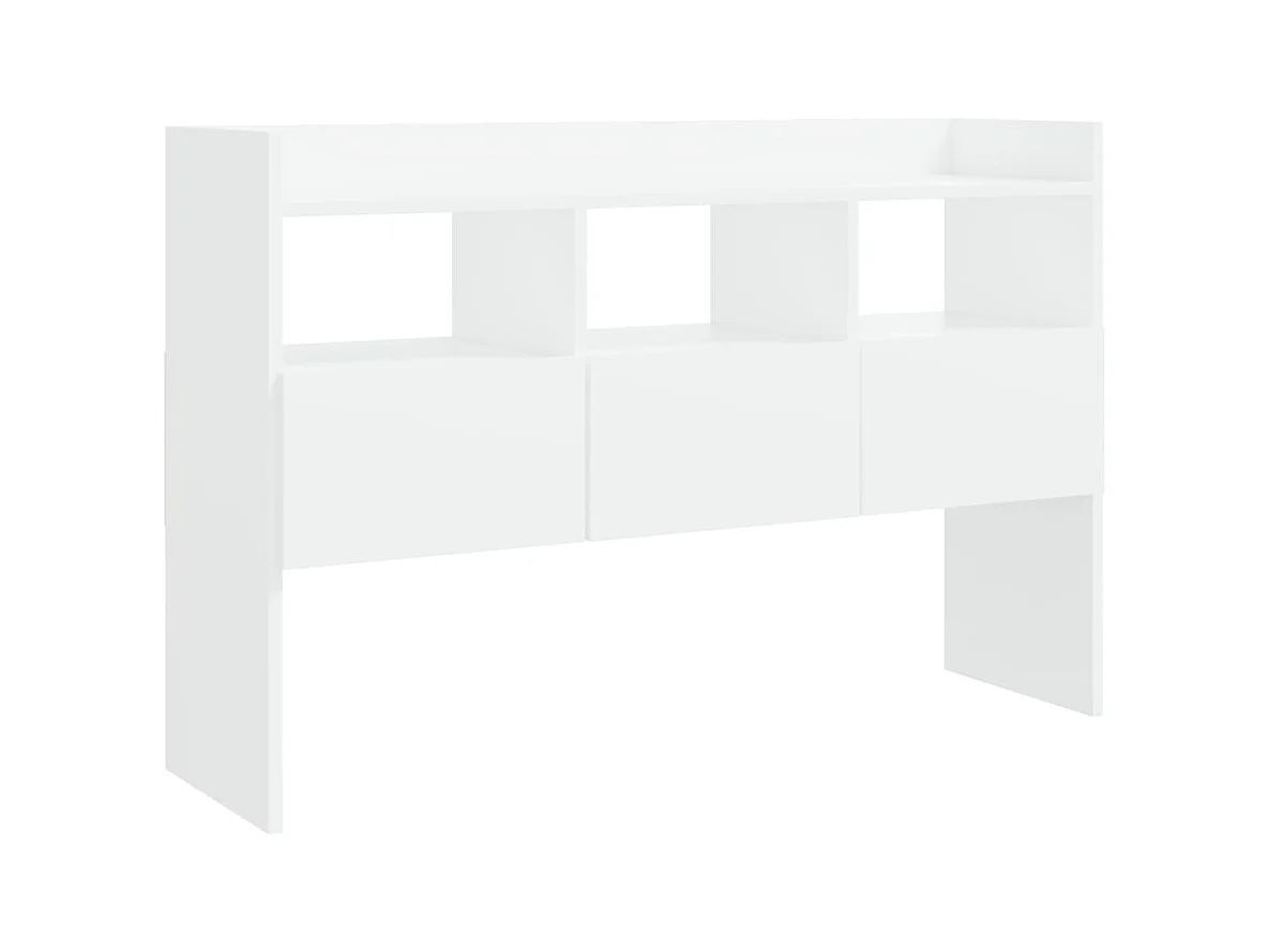 Aparador cómoda cómoda mueble mueble de almacenaje organizador cocina salón salón 105 x 30 x 70 cm madera contrachapada blanca 02_0030191