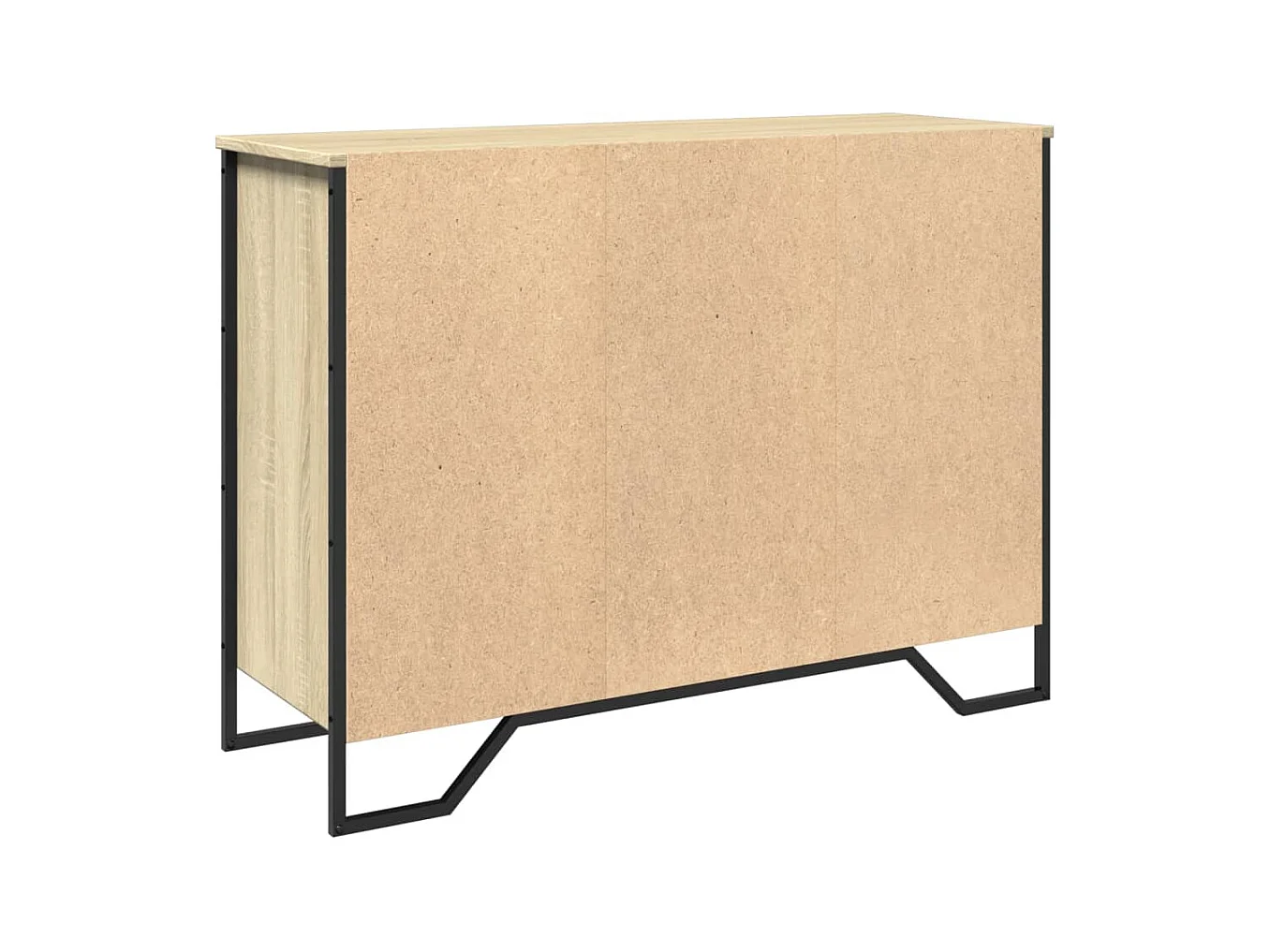 Aparador cômoda armário armário organizador cozinha sala sala Sonoma 101 x 35,5 x 74,5 cm madeira trabalhada marrom 02_0031475