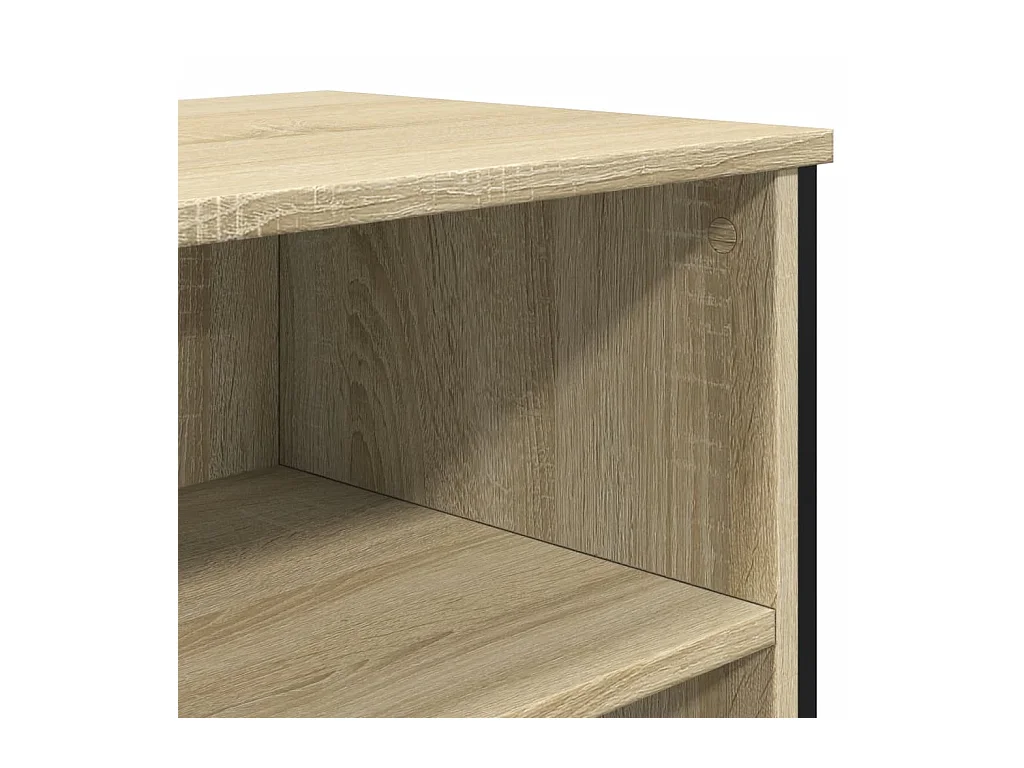 Aparador cômoda armário armário organizador cozinha sala sala Sonoma 101 x 35,5 x 74,5 cm madeira trabalhada marrom 02_0031475