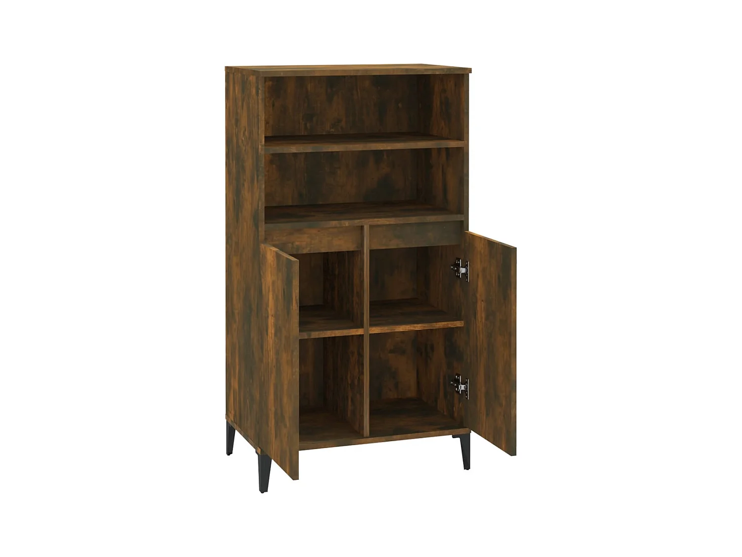 Aparador buffet cómoda armario mueble organizador cocina salón salón alto 60 x 36 x 110 cm madera contrachapada marrón 02_0033375