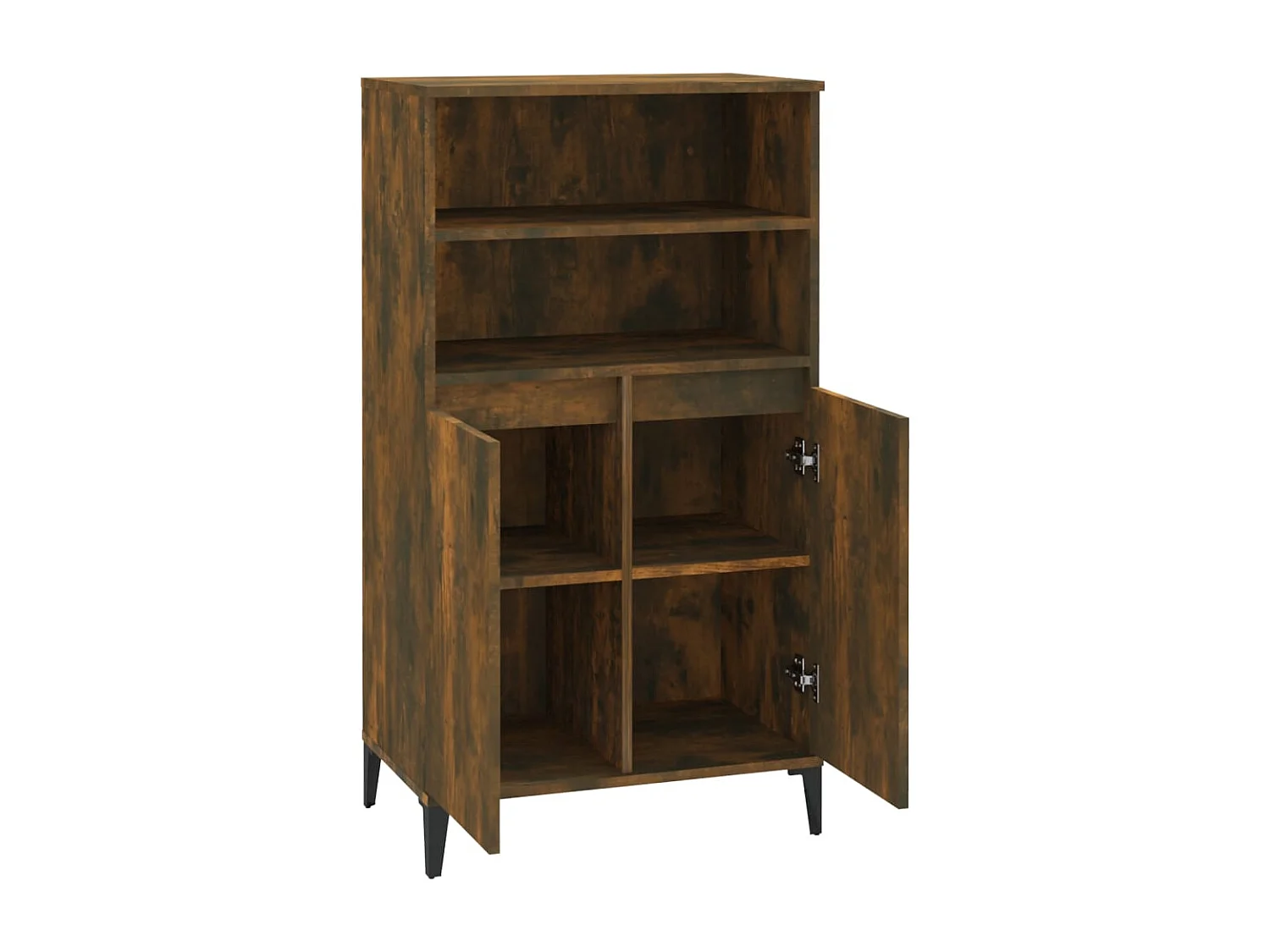 Aparador buffet cómoda armario mueble organizador cocina salón salón alto 60 x 36 x 110 cm madera contrachapada marrón 02_0033375
