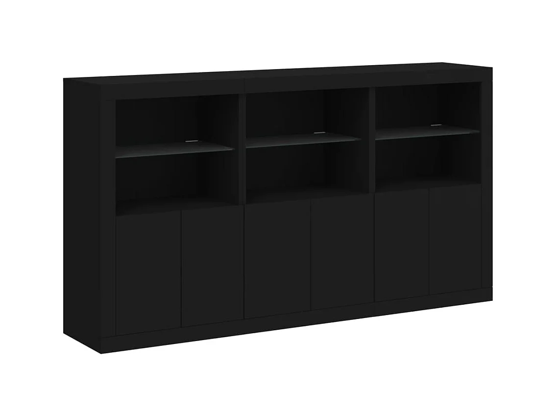 bahut commode armoire noire 181.5 x 37 x 100 cm 02_0030024
