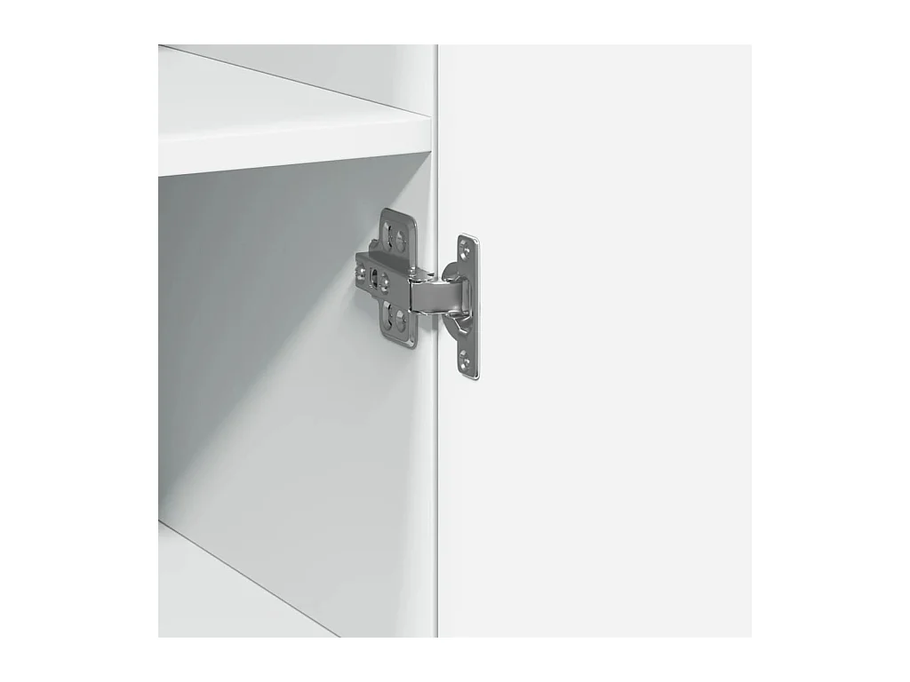 Credenza buffet cassettiera mobile contenitore organizer cucina soggiorno soggiorno alto 30 x 42,5 x 185 cm derivati ​​del legno bianco 02_0032255