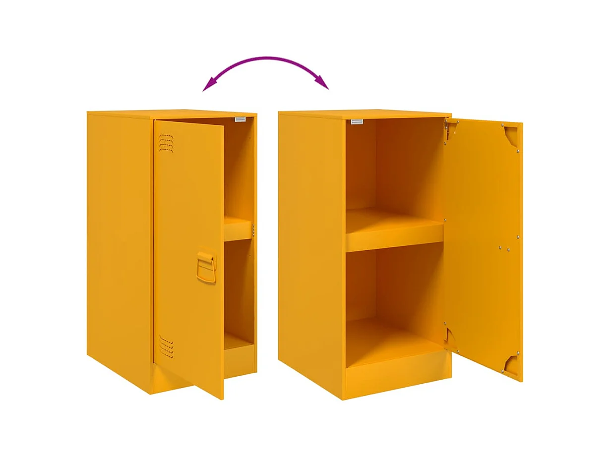 bahut commode armoire jaune 34.5 x 39 x 73 cm 02_0035690