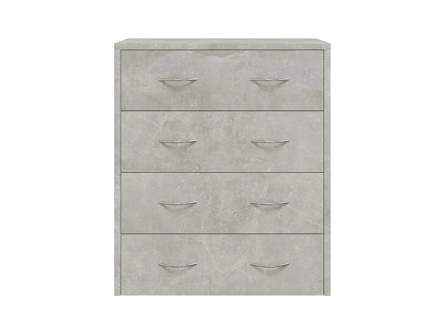 Aparador cómoda armario mueble organizador cocina salón salón con 4 cajones 60 x 30,5 x 71 cm gris hormigón 02_0029753