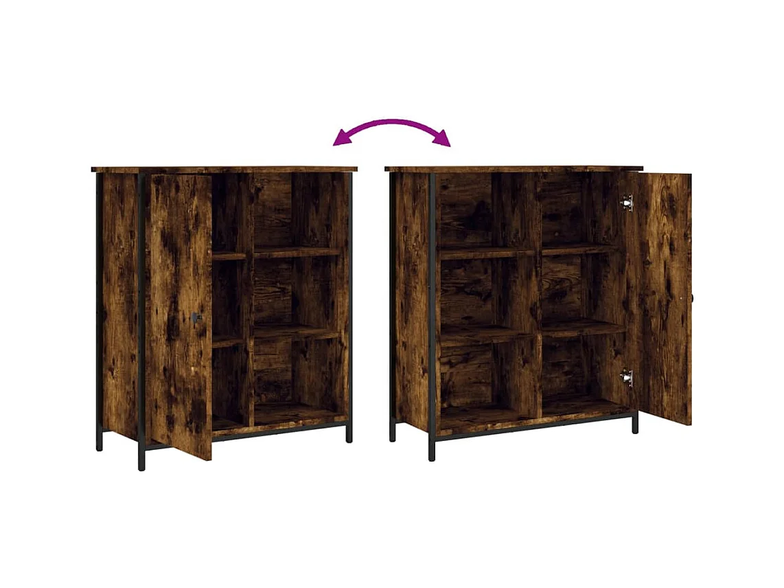 Credenza cassettiera cassettiera mobile contenitore organizer cucina soggiorno soggiorno 70 x 30 x 80 cm derivati ​​del legno marrone 02_0031080