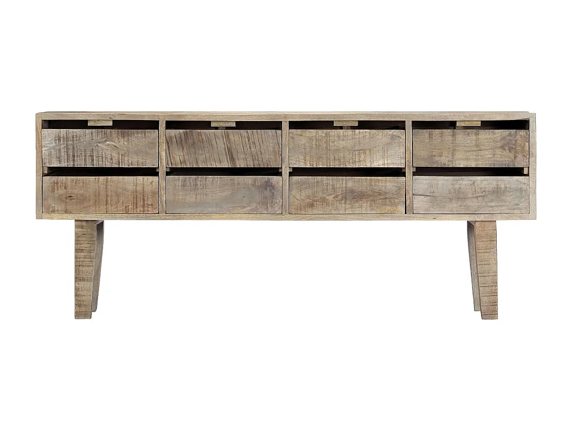 Credenza cassettiera cassettiera mobile contenitore organizer cucina soggiorno soggiorno 140 x 30 x 60 cm legno massello di mango marrone 02_0029548