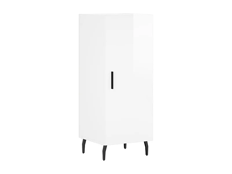 Credenza buffet cassettiera mobile contenitore organizer cucina soggiorno lucido 34,5 x 34 x 90 cm derivati ​​del legno bianco 02_0030621