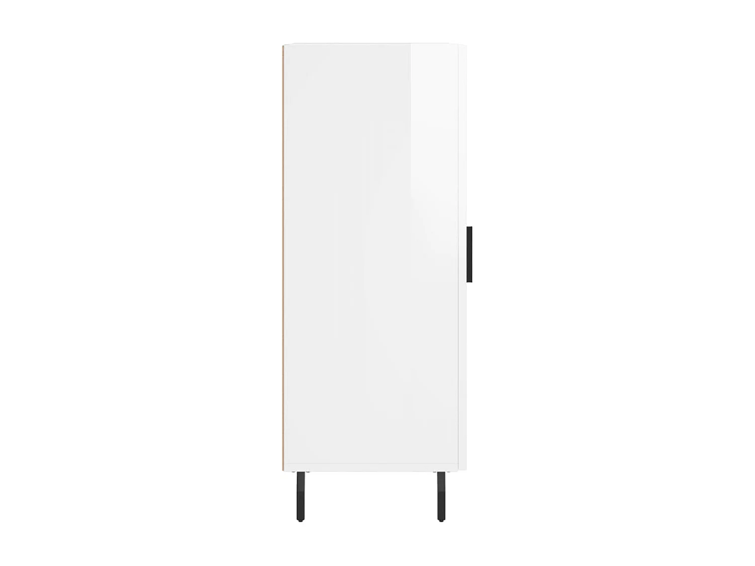 Buffet aparador cômoda armário unidade de armazenamento organizador cozinha sala brilhante 34,5 x 34 x 90 cm madeira trabalhada branca 02_0030621