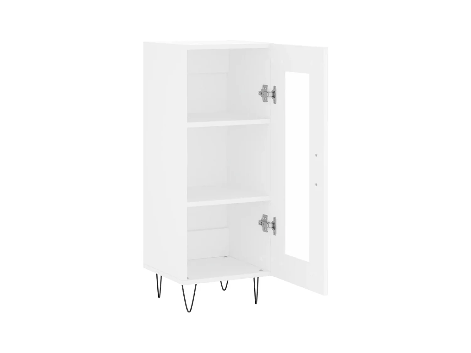 Credenza buffet cassettiera mobile contenitore organizer cucina soggiorno soggiorno 34,5 x 34 x 90 cm derivati ​​del legno bianco 02_0030255