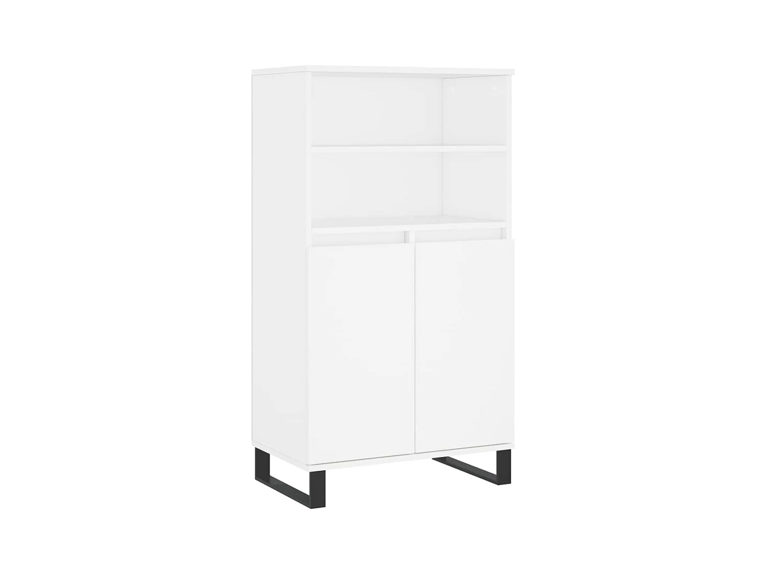 Credenza cassettiera cassettiera mobile contenitore organizer cucina soggiorno soggiorno alto 60 x 36 x 110 cm derivati ​​del legno bianco 02_0032468