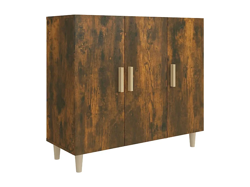 Buffet aparador cômoda armário unidade de armazenamento organizador cozinha sala de estar 90 x 34 x 80 cm madeira trabalhada marrom 02_0031123