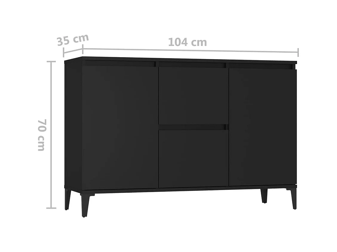 bahut commode armoire bois marron 104 x 35 x 70 cm 02_0035827