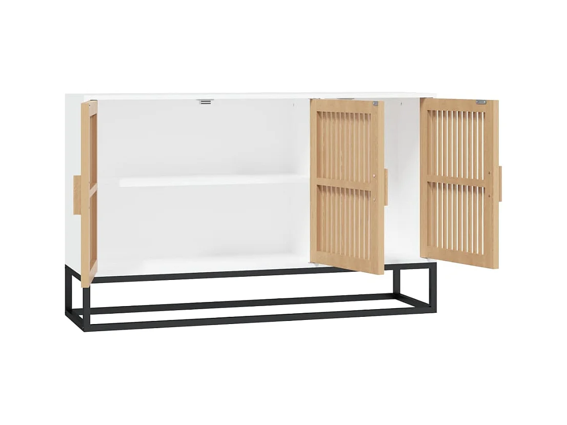 bahut commode armoire bois blanche 105 x 30 x 65 cm 02_0030190