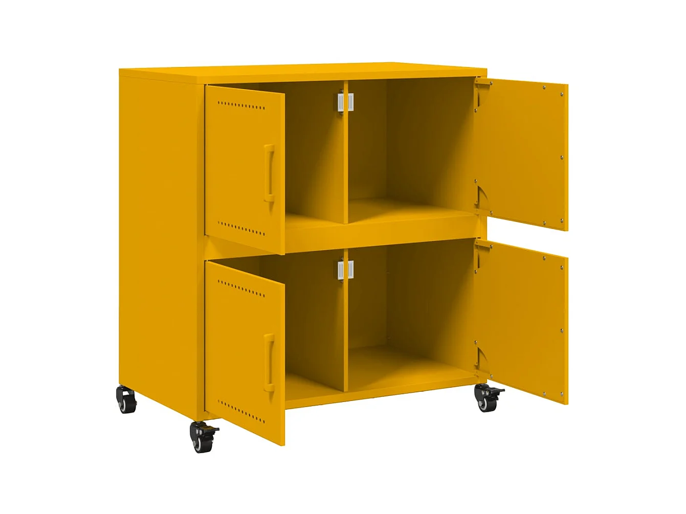 bahut commode armoire jaune 68 x 39 x 72 cm 02_0035707