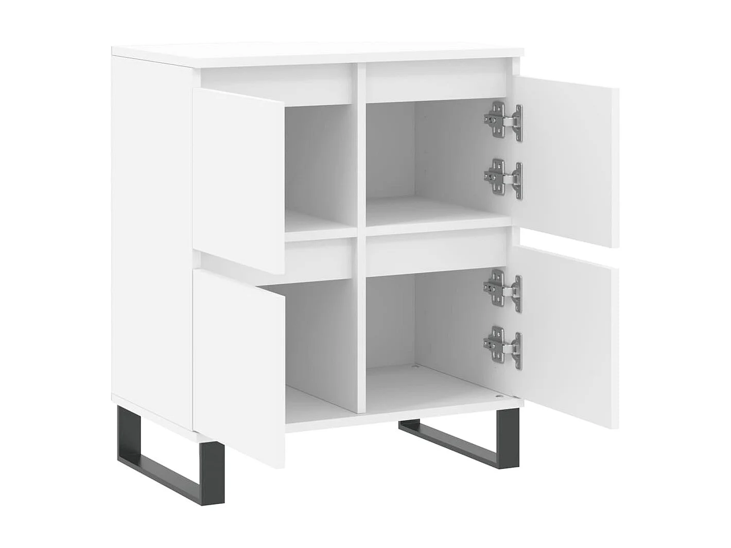 Buffet aparador cômoda armário unidade de armazenamento organizador cozinha sala sala 60 x 35 x 70 cm madeira trabalhada branca 02_0030370