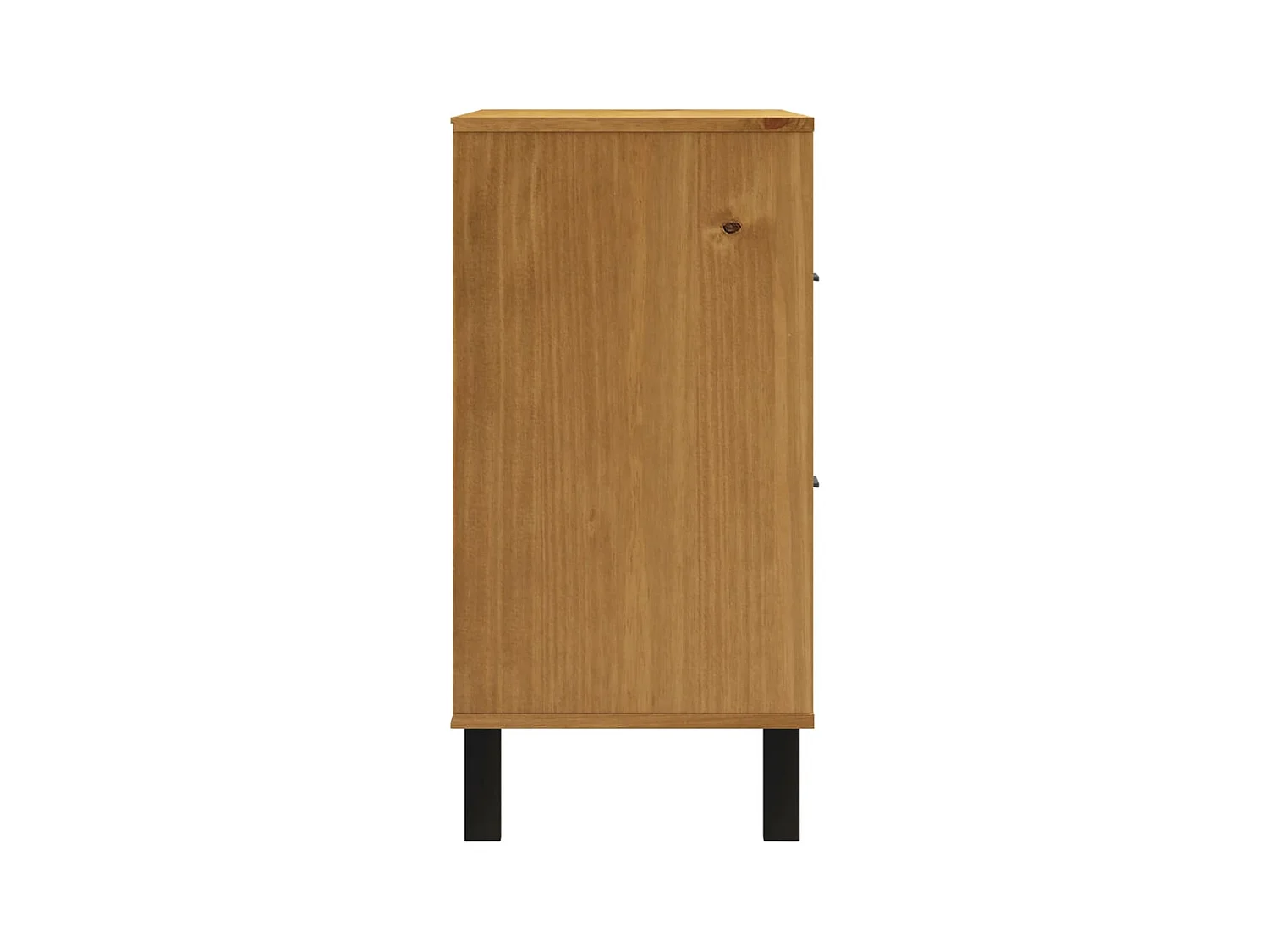 Credenza cassettiera armadio contenitore organizer cucina soggiorno soggiorno con anta in vetro 80 x 40 x 80 cm legno di pino massiccio marrone 02_0030104