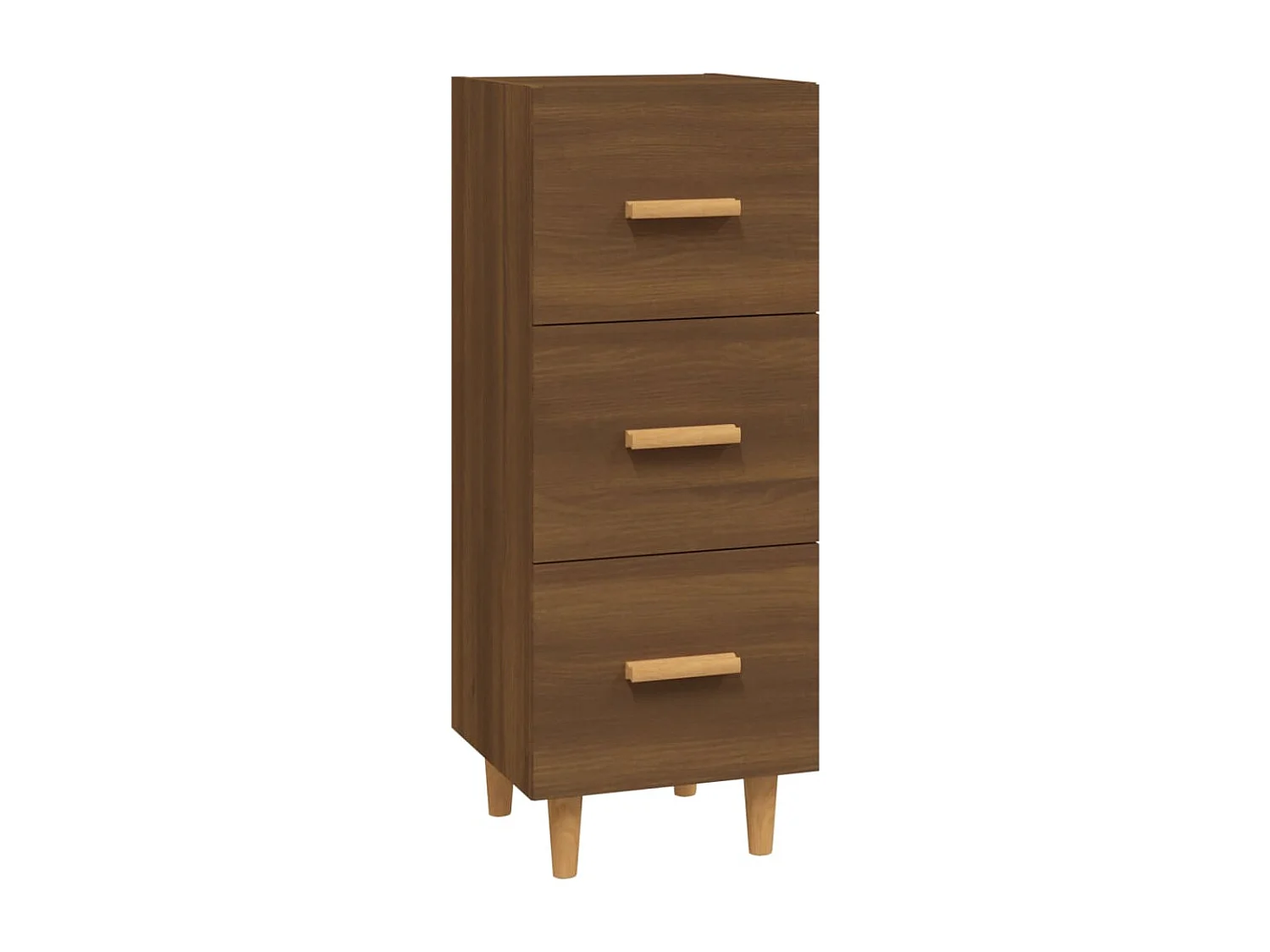 Aparador buffet cómoda mueble mueble de almacenaje organizador cocina salón salón 34,5 x 34 x 90 cm madera contrachapada marrón 02_0031209