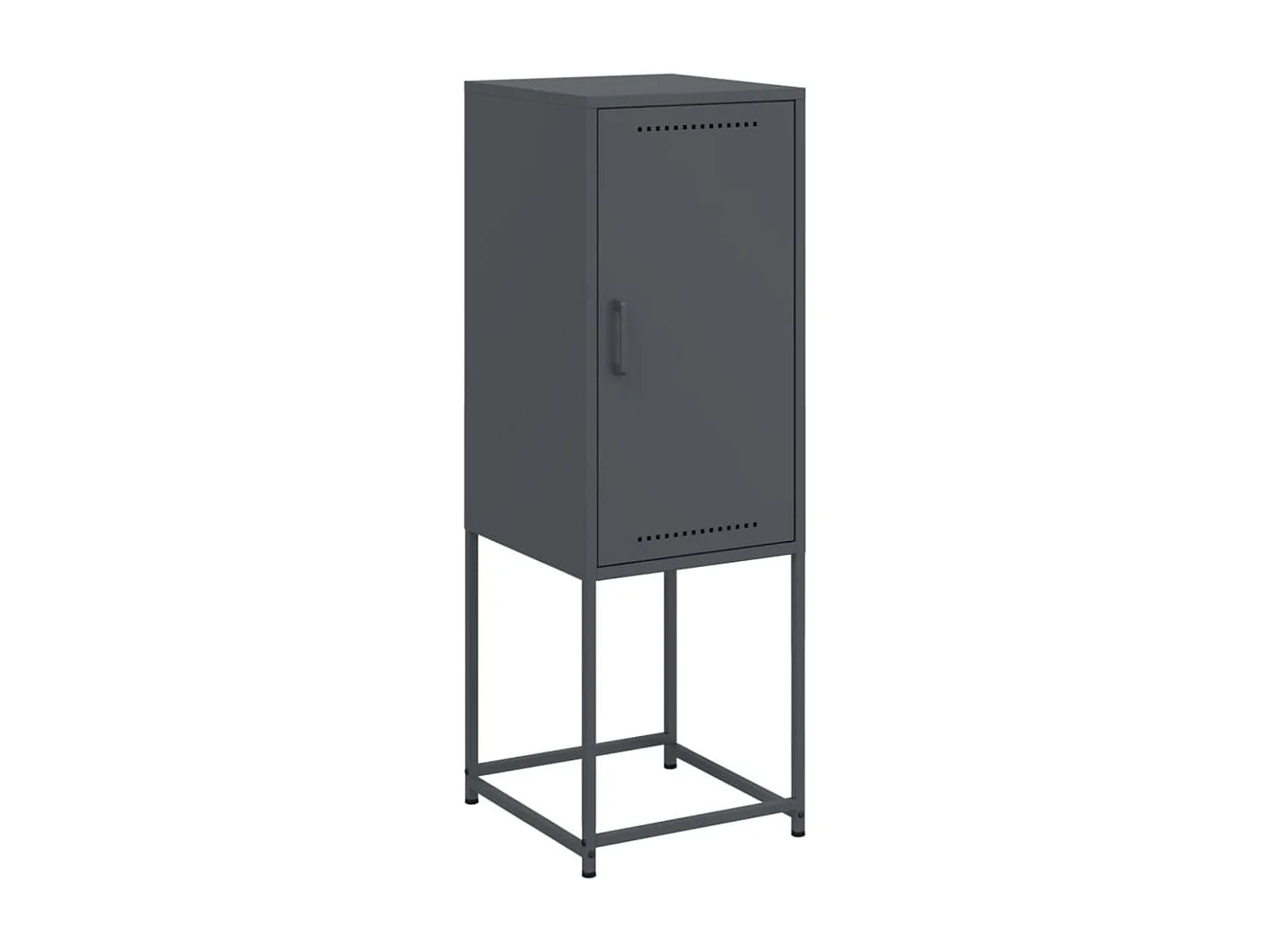 Aparador buffet cómoda armario mueble organizador cocina salón salón alto 36 x 39 x 107 cm acero antracita 02_0032199