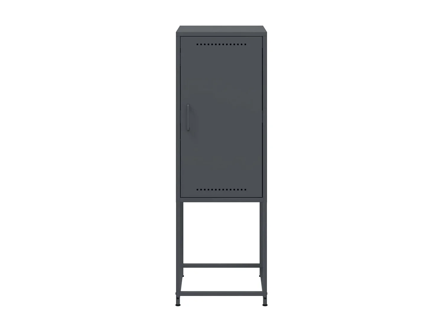 Aparador buffet cómoda armario mueble organizador cocina salón salón alto 36 x 39 x 107 cm acero antracita 02_0032199