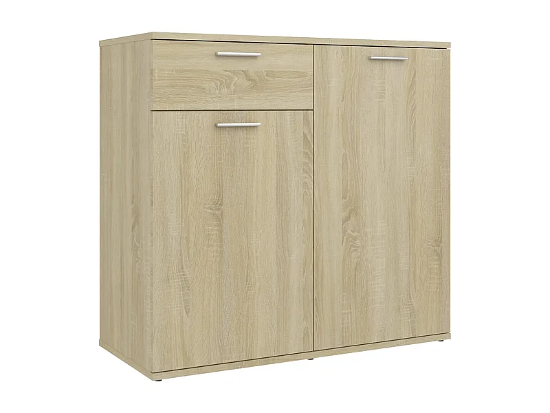 Buffet aparador cômoda armário armário organizador cozinha sala sala Sonoma 80 x 36 x 75 cm madeira trabalhada marrom 02_0031720