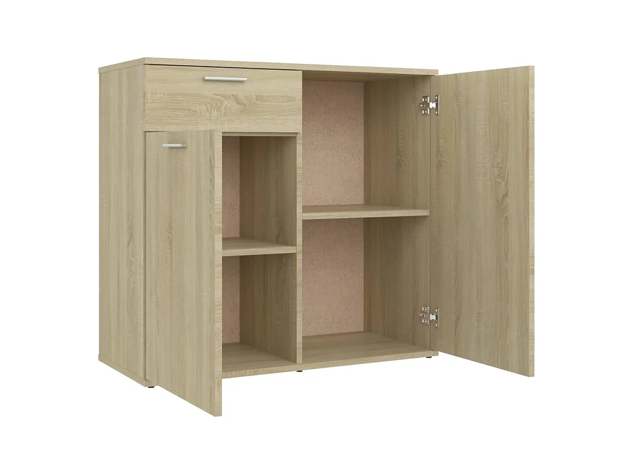 Buffet aparador cômoda armário armário organizador cozinha sala sala Sonoma 80 x 36 x 75 cm madeira trabalhada marrom 02_0031720