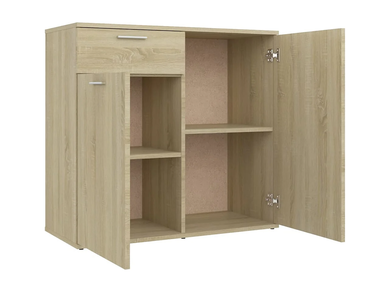 Buffet aparador cômoda armário armário organizador cozinha sala sala Sonoma 80 x 36 x 75 cm madeira trabalhada marrom 02_0031720