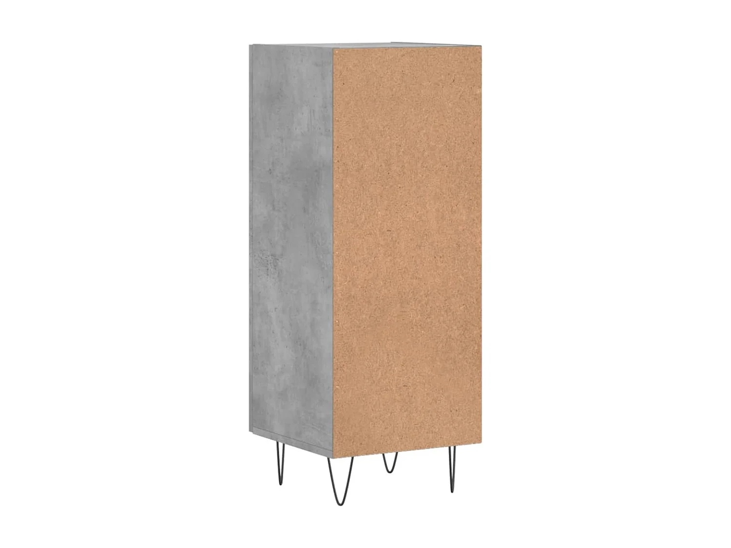 Buffet aparador cômoda armário unidade de armazenamento organizador cozinha sala de estar 34,5 x 34 x 90 cm madeira trabalhada cinza 02_0031874