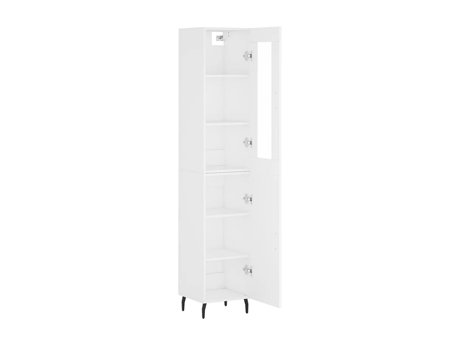 bahut commode armoire bois blanche 34.5 x 34 x 180 cm 02_0032427