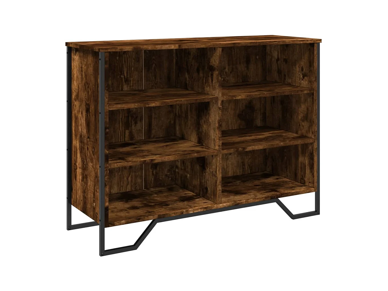 Buffet aparador cômoda armário unidade de armazenamento organizador cozinha sala de estar 101 x 35,5 x 74,5 cm madeira trabalhada marrom 02_0030843